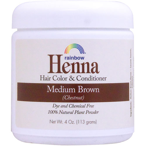 ☆ヘナ ヘアカラー＆コンディショナー ミディアムブラウン (白髪染め