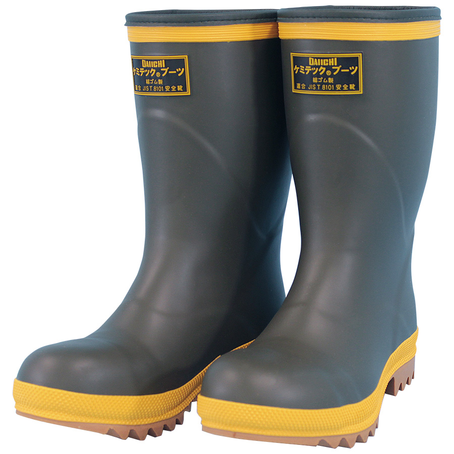 耐化学薬品用長ぐつ ケミテック（R）ブーツ 24．0cm | 【ミドリ