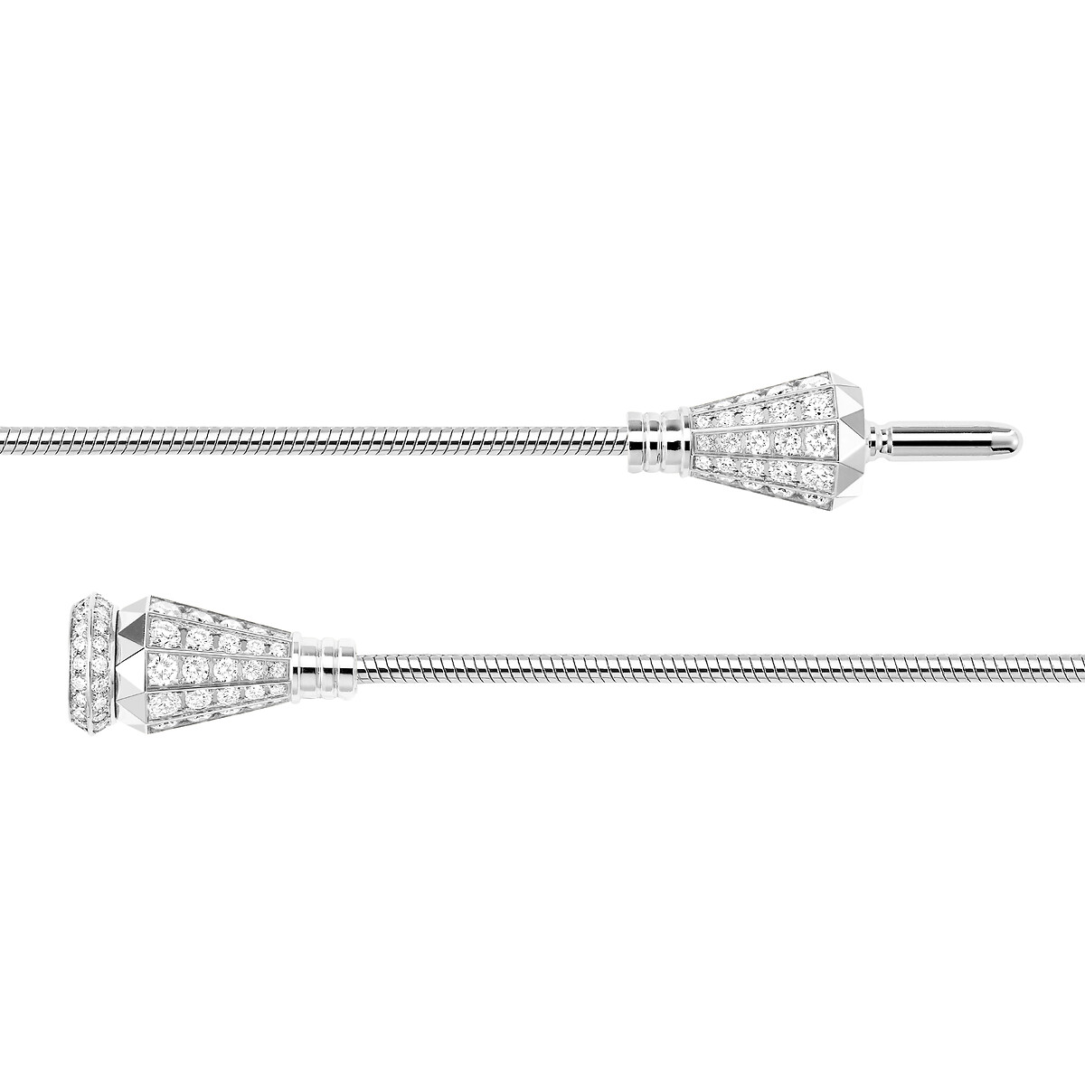 ジャック ドゥ ブシュロン フルパヴェ ダイヤモンド ブレスレット 3