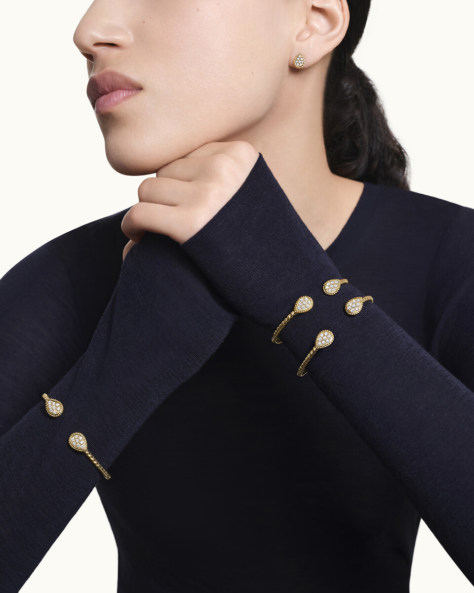 セルパンボエム スタッズイヤリング エクストラスモール イエロー