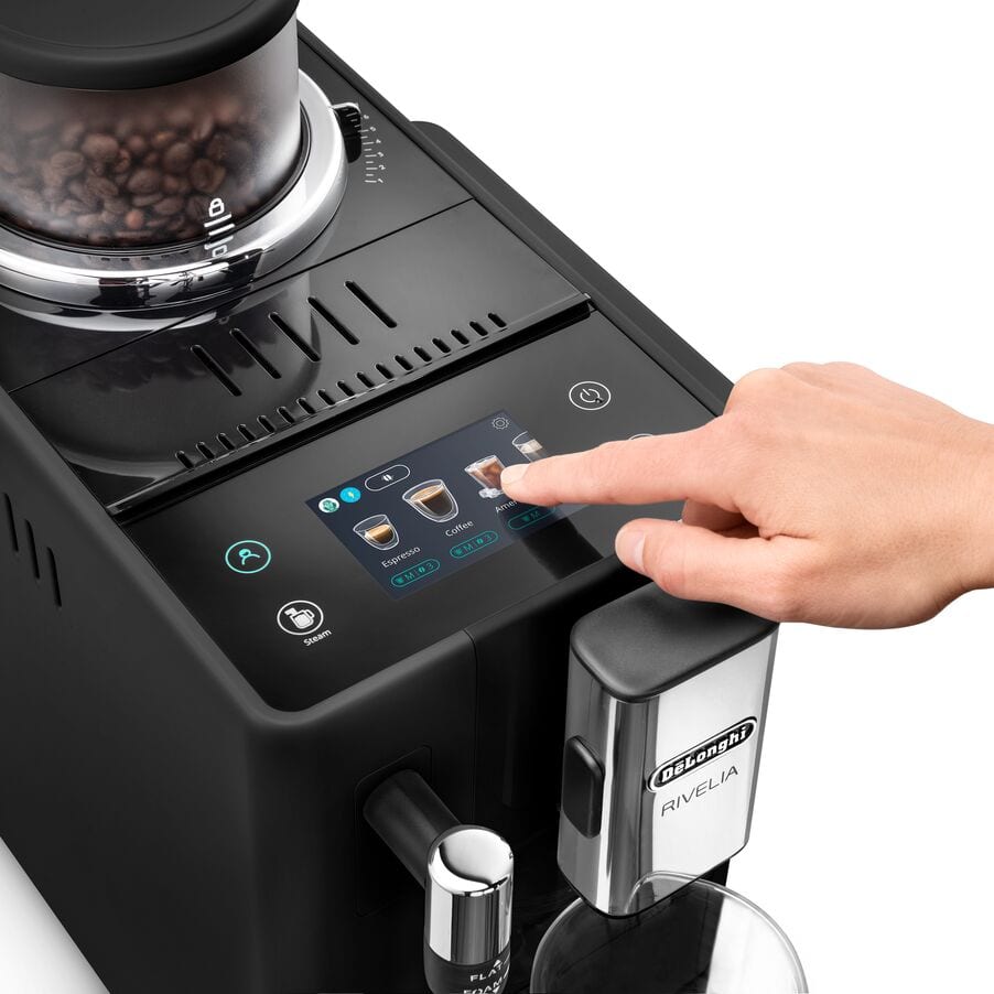 Rivelia with Steam Wand Onyx Black Automatic Coffee Machine