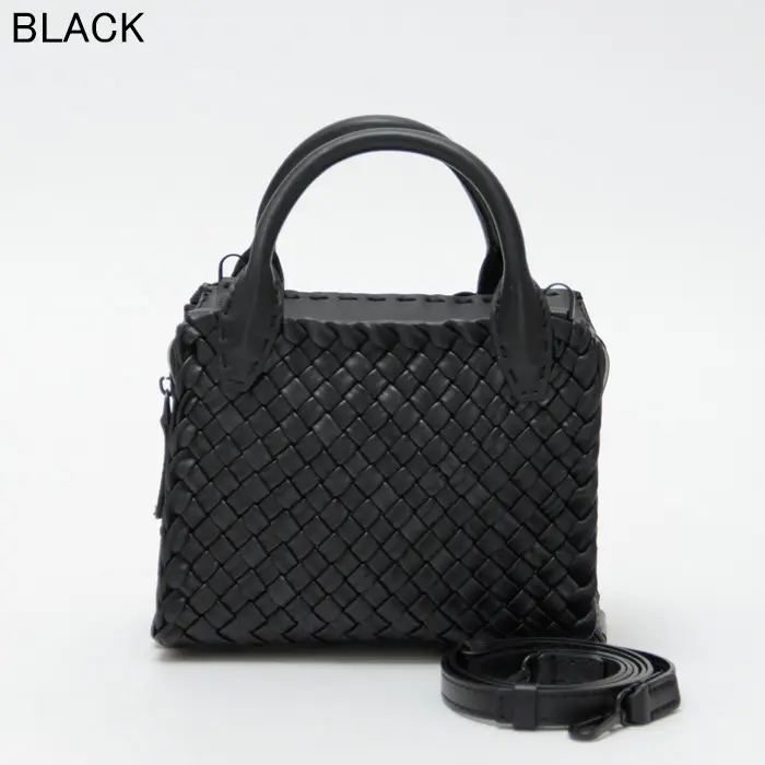 ファロルニの上質イントレチャート バッグ CLEMENTINE｜送料無料|BLACK