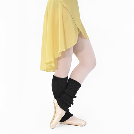 バレエ・ダンス用品のミルバ / T001 レッグウォーマー BLK