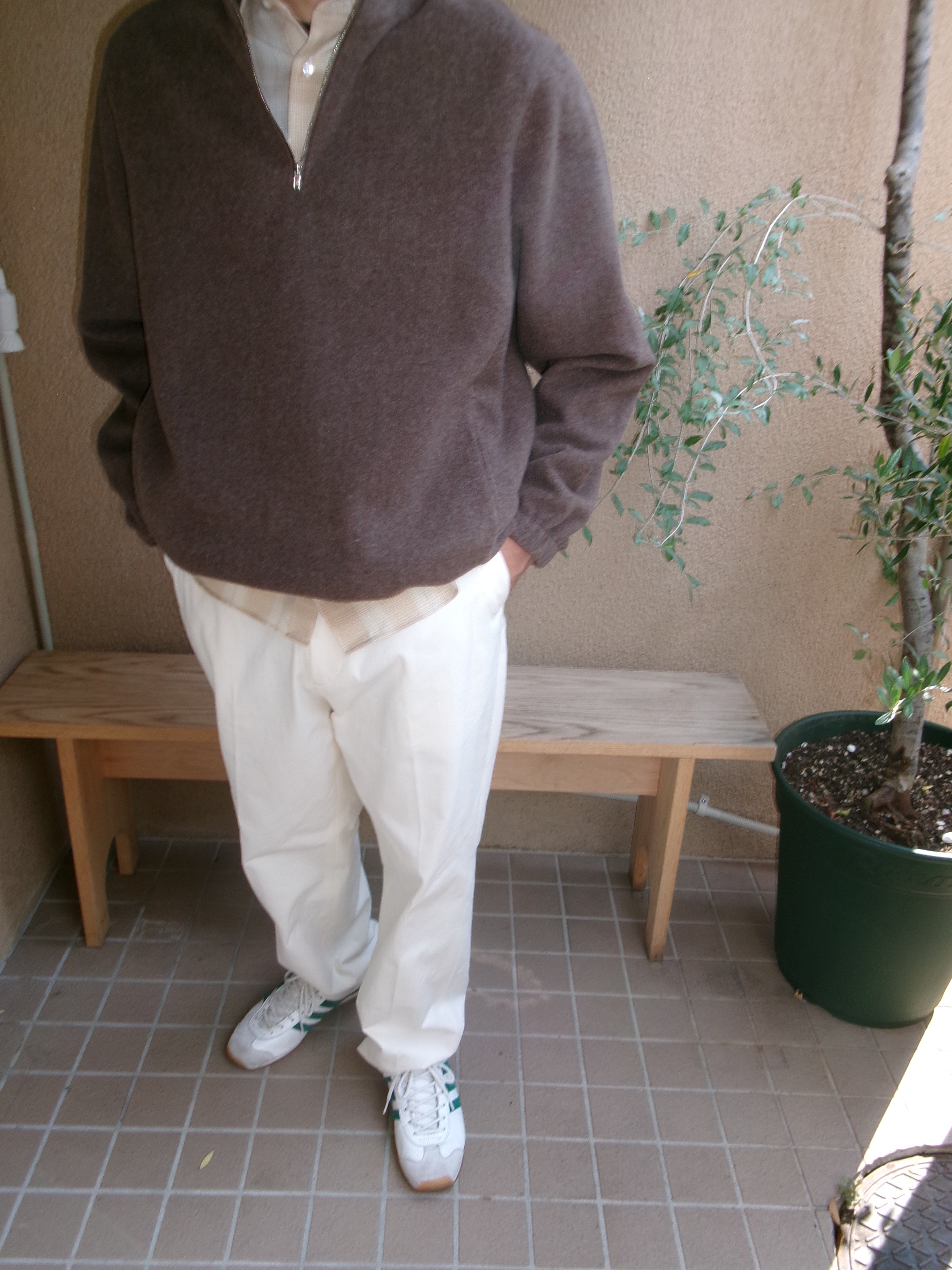 FUJI BRUSHED WOOL PULLOVER(BROWN) – dailystore