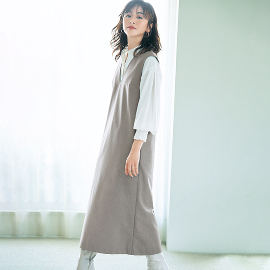 Vingt Neuf]脚長&美シルエットジャンパースカート | KOBUNSHA SELECT