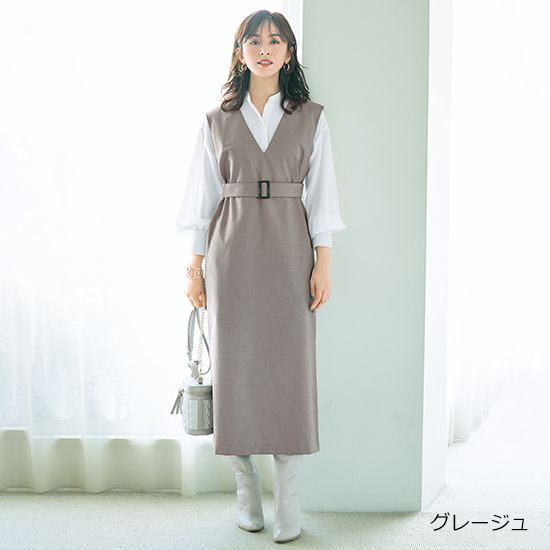 Vingt Neuf]脚長&美シルエットジャンパースカート | KOBUNSHA SELECT