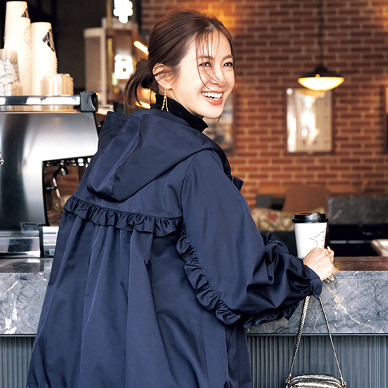 優待価格[THREE SQUARE]ギャザーフリルブルゾン | KOBUNSHA SELECT