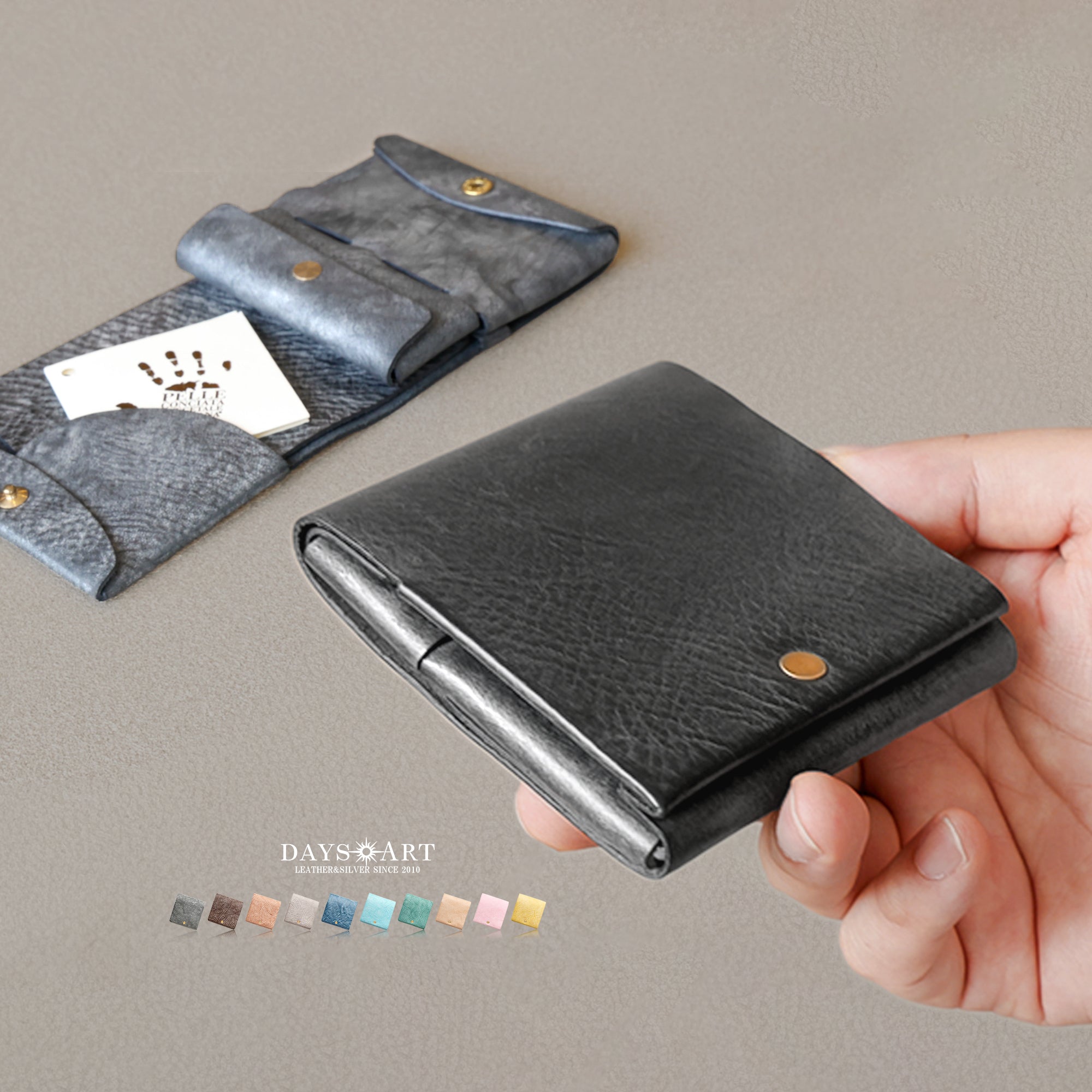 DAYSART 本革 小さく薄い シームレスウォレット lw259