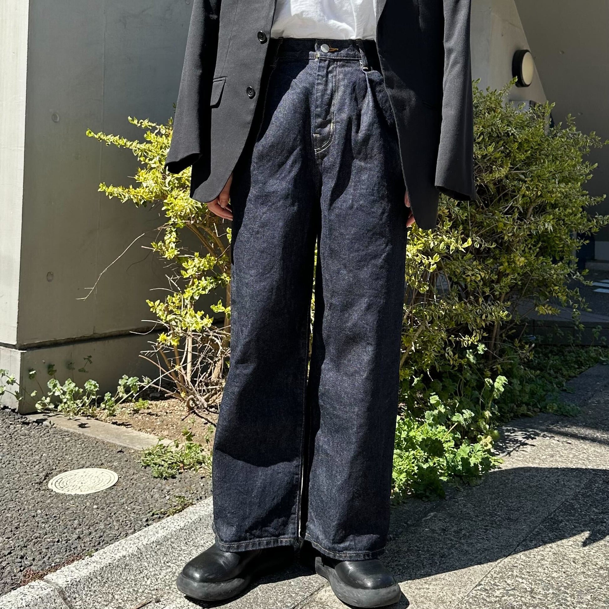 ワイドタックデニムパンツ 72983 DEEPBLUE – DEEP BLUE