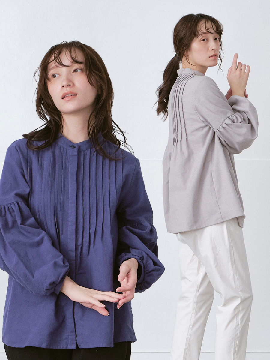 ピンタックブラウス 綿ネル起毛 | シャツBLナガソデ | 【公式】D*g*y