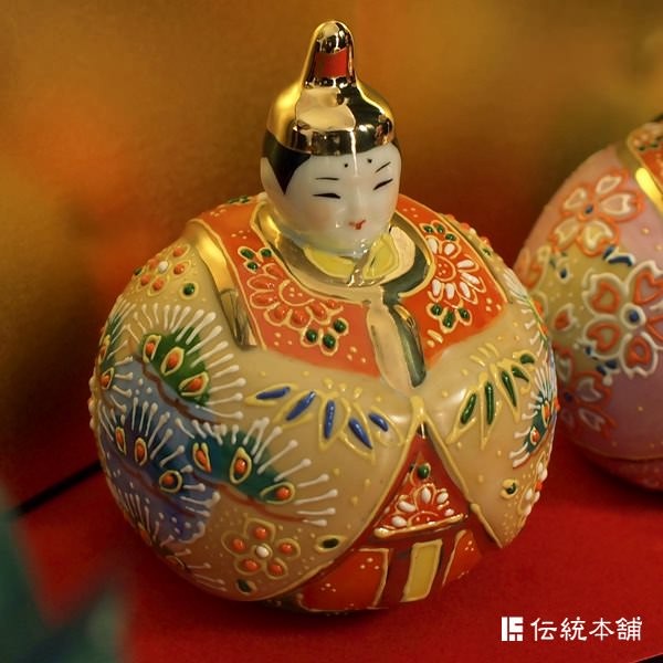 名入れ木札無料】 【送料無料】 玉雛人形 桜盛 3号 台・敷物・立札