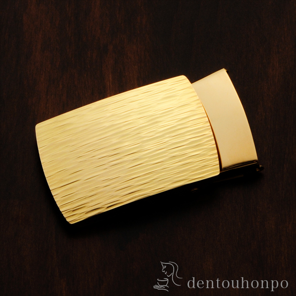 送料無料】 K18 バックル ゴザ目 / 光則（金工芸） シューホーン くつ