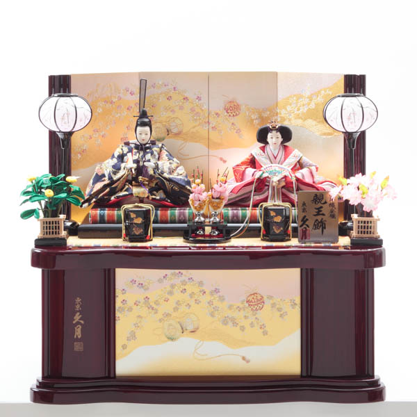 名入れ木札無料】 【送料無料】 雛人形 収納 親王飾り 西陣織金襴 幅