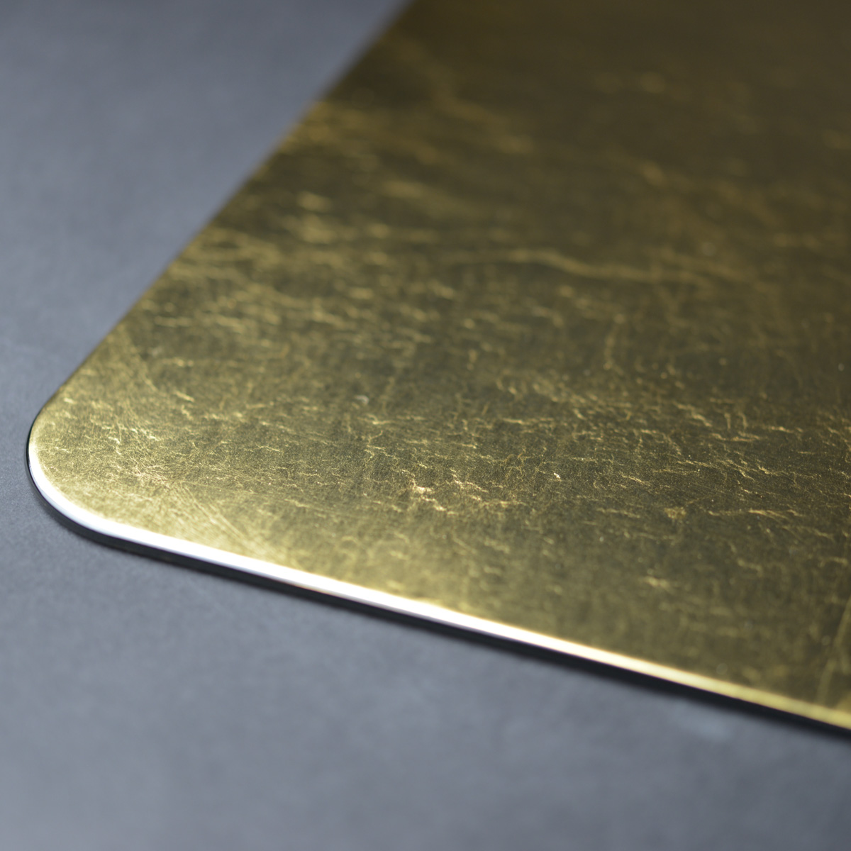 送料無料】 長角プレースマット ゴールド（洋金箔） L / ラック