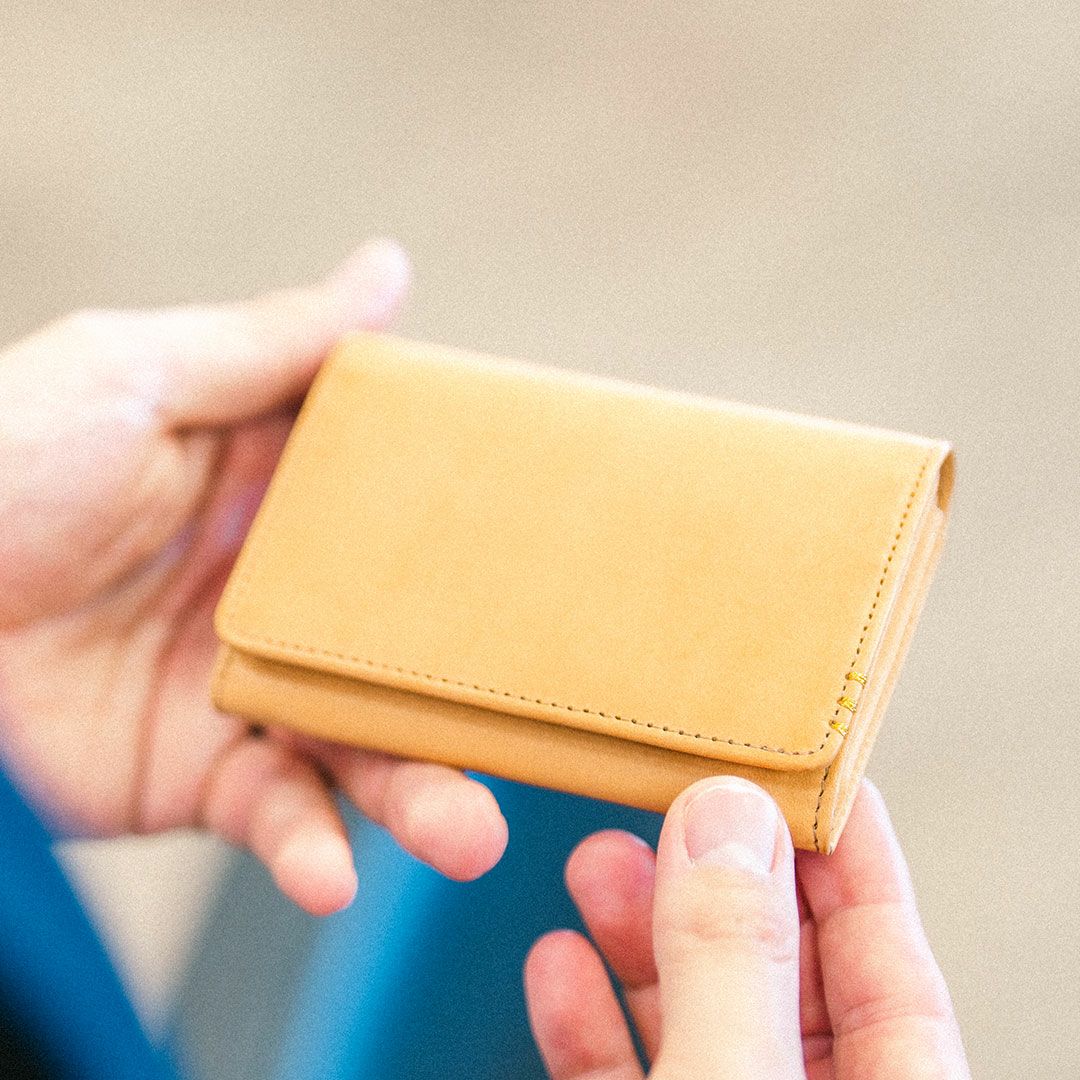 傳濱野】≪メンズ≫洗練された所作を引き出す名刺入れヌメ革ver. ヌメ