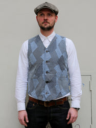 Studio d'Artisan 4577 Tsugihagi Sashiko Vest | denimheads.cz