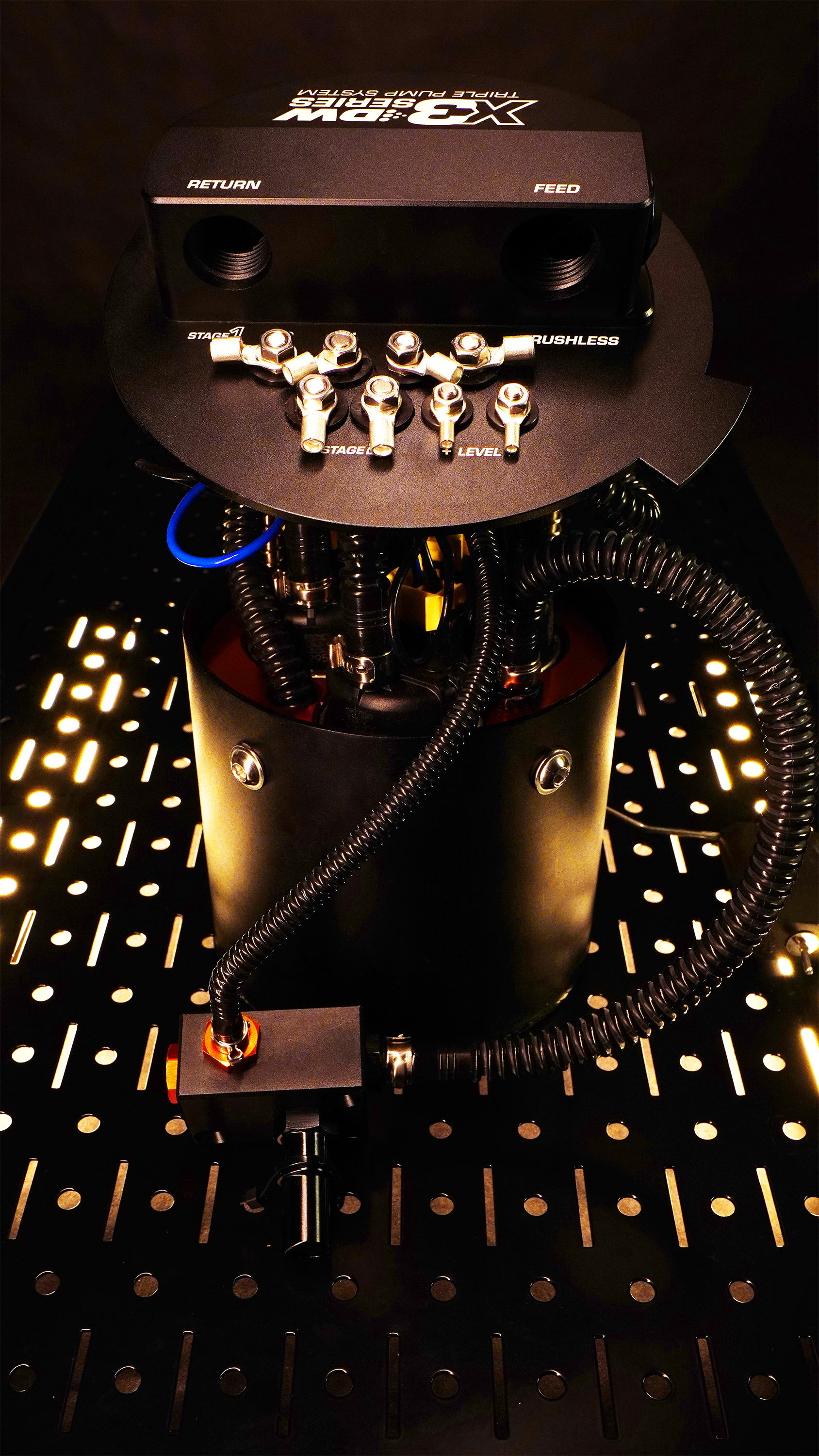 X3 Fuel Pump Module w/DW400 Fuel pumps and PTFE return kit for