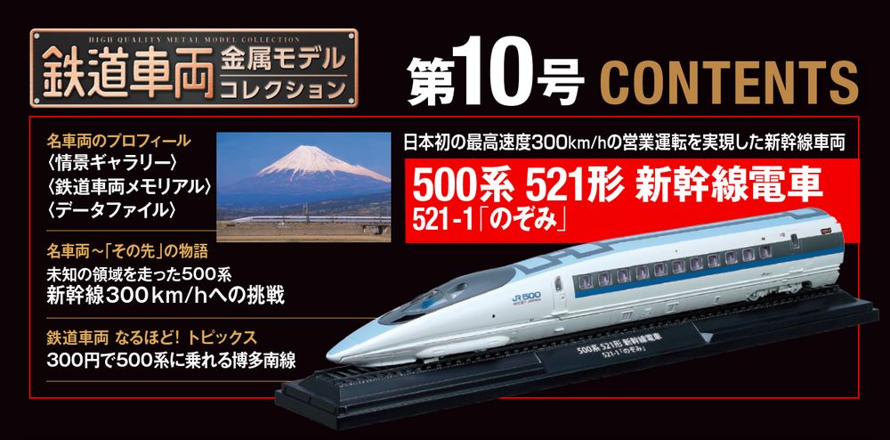 鉄道車両 金属モデルコレクション 第10号 | デアゴスティーニ公式