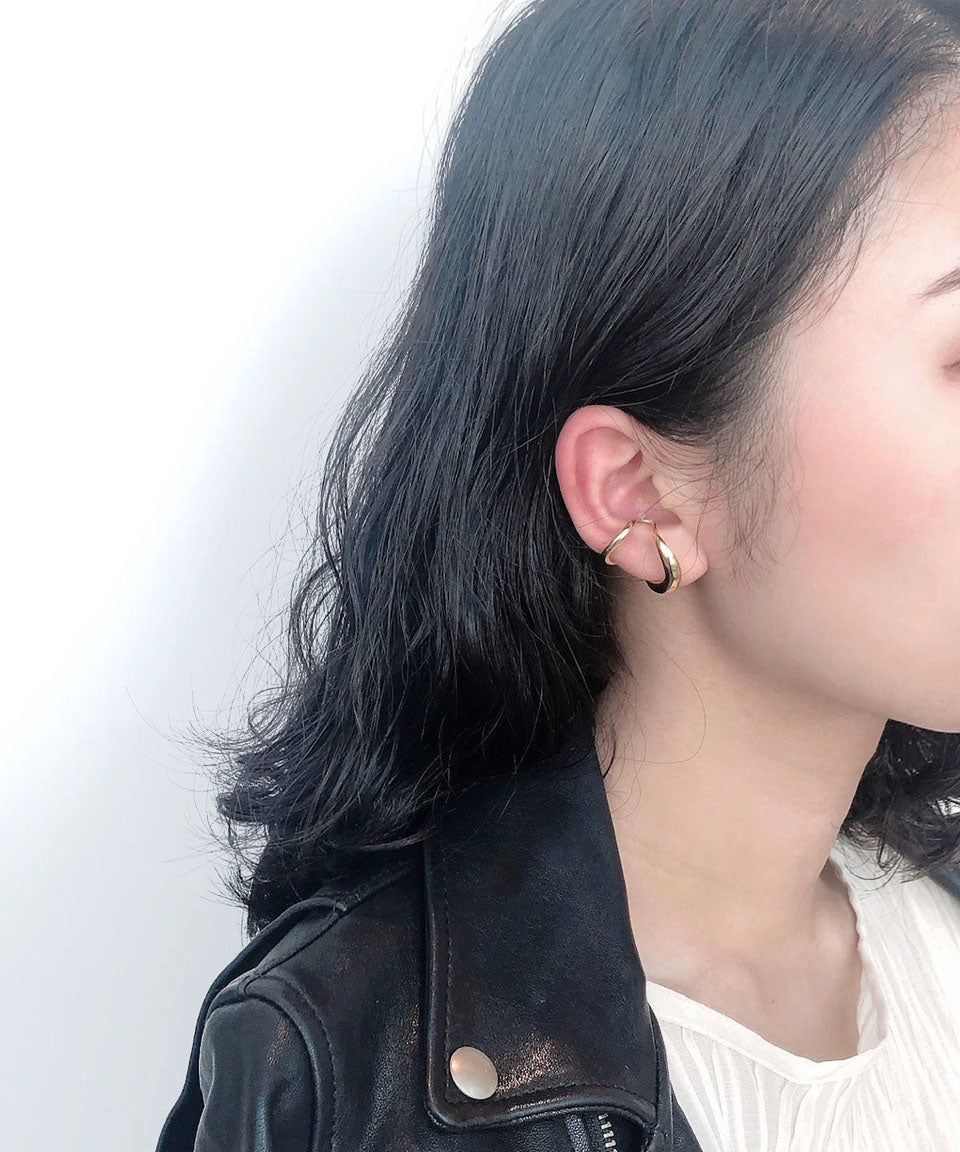blanc iris/ブランイリス volute earcuff(GD) | イヤカフ | シルバー
