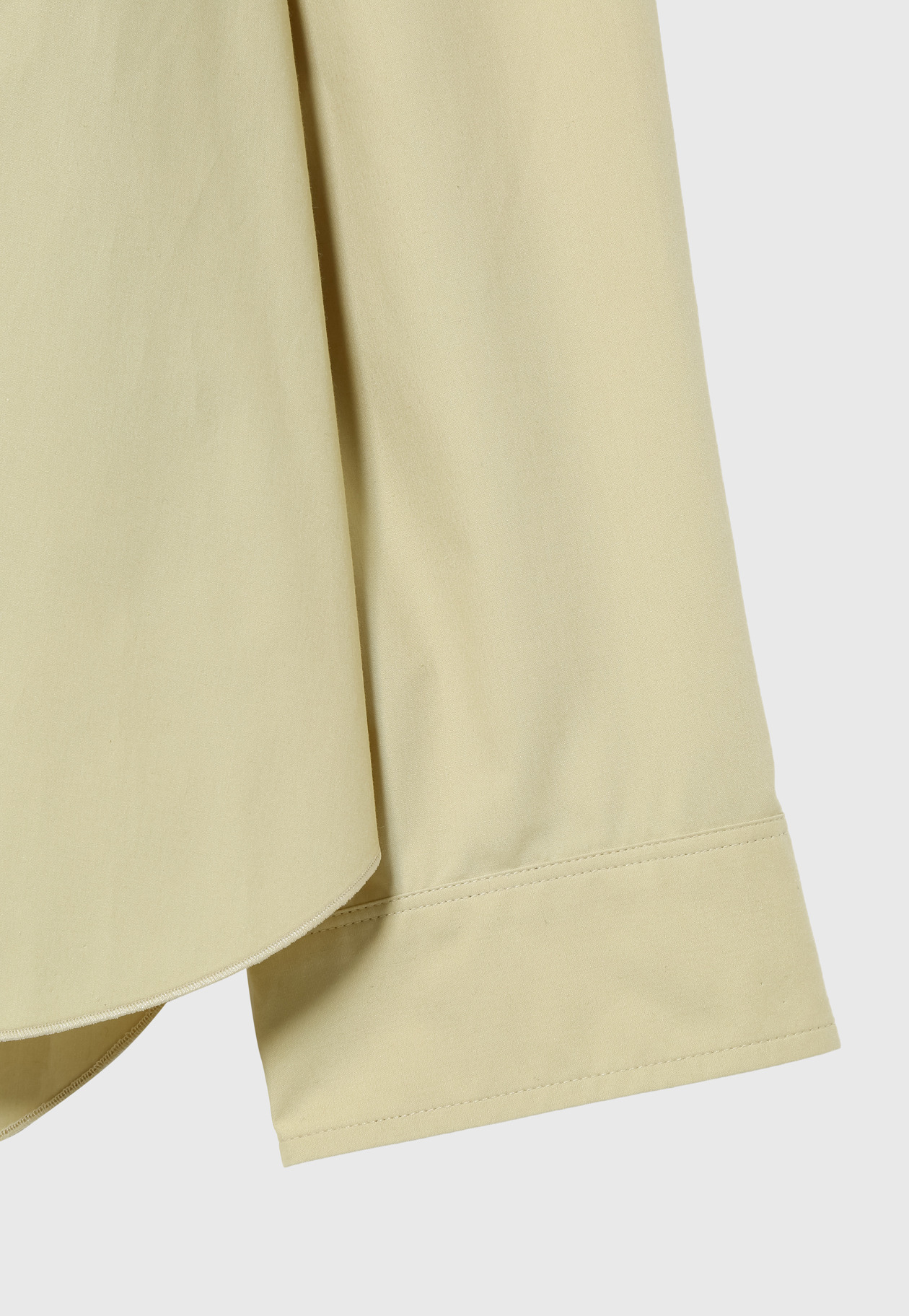 COTTON SILK NO COLLAR BLOUSE / コットンシルクノーカラーブラウス