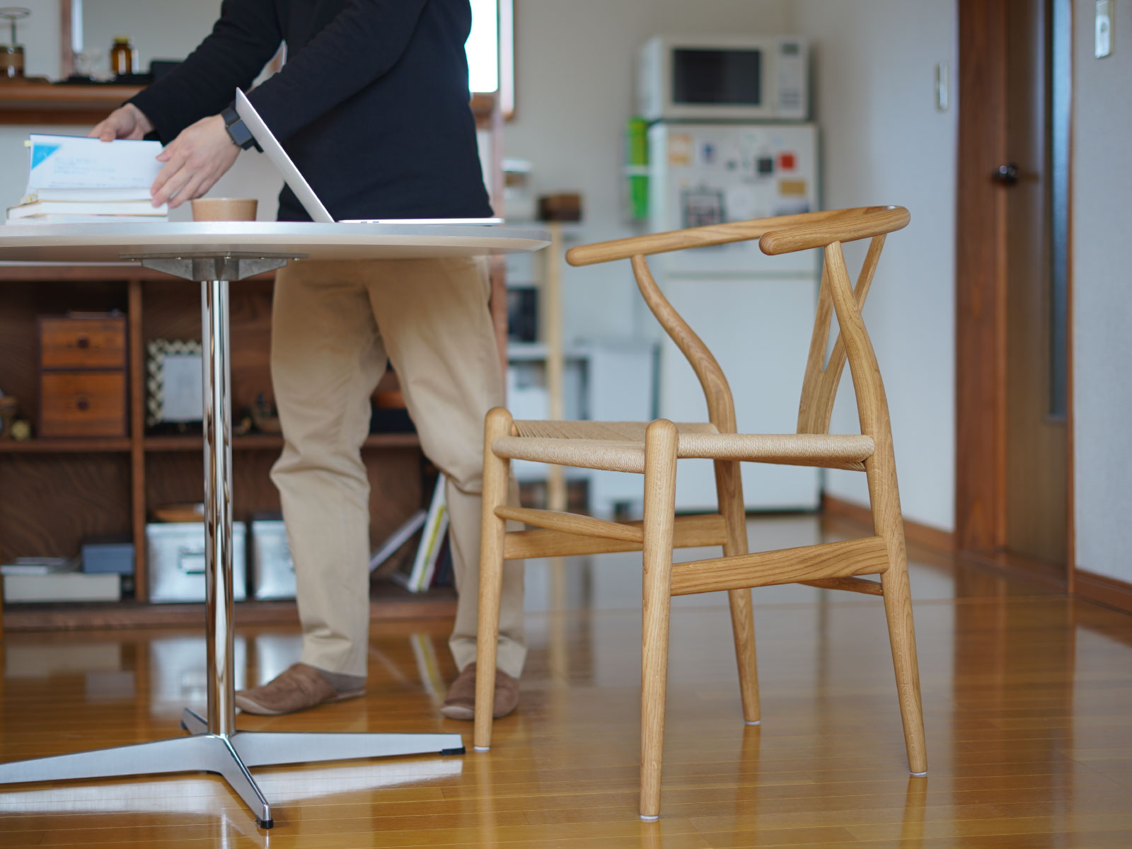 CH24（Yチェア） オーク/ソープフィニッシュ 座面高43cm CARL HANSEN