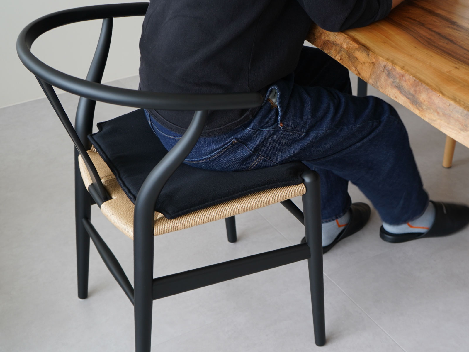 CH24（Yチェア）専用 撥水ファブリック シートクッション