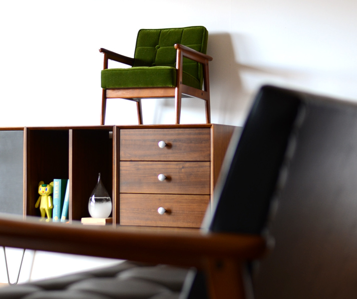 カリモク60 Kチェアミニ モケットグリーン［W36120QW］ - カリモク60