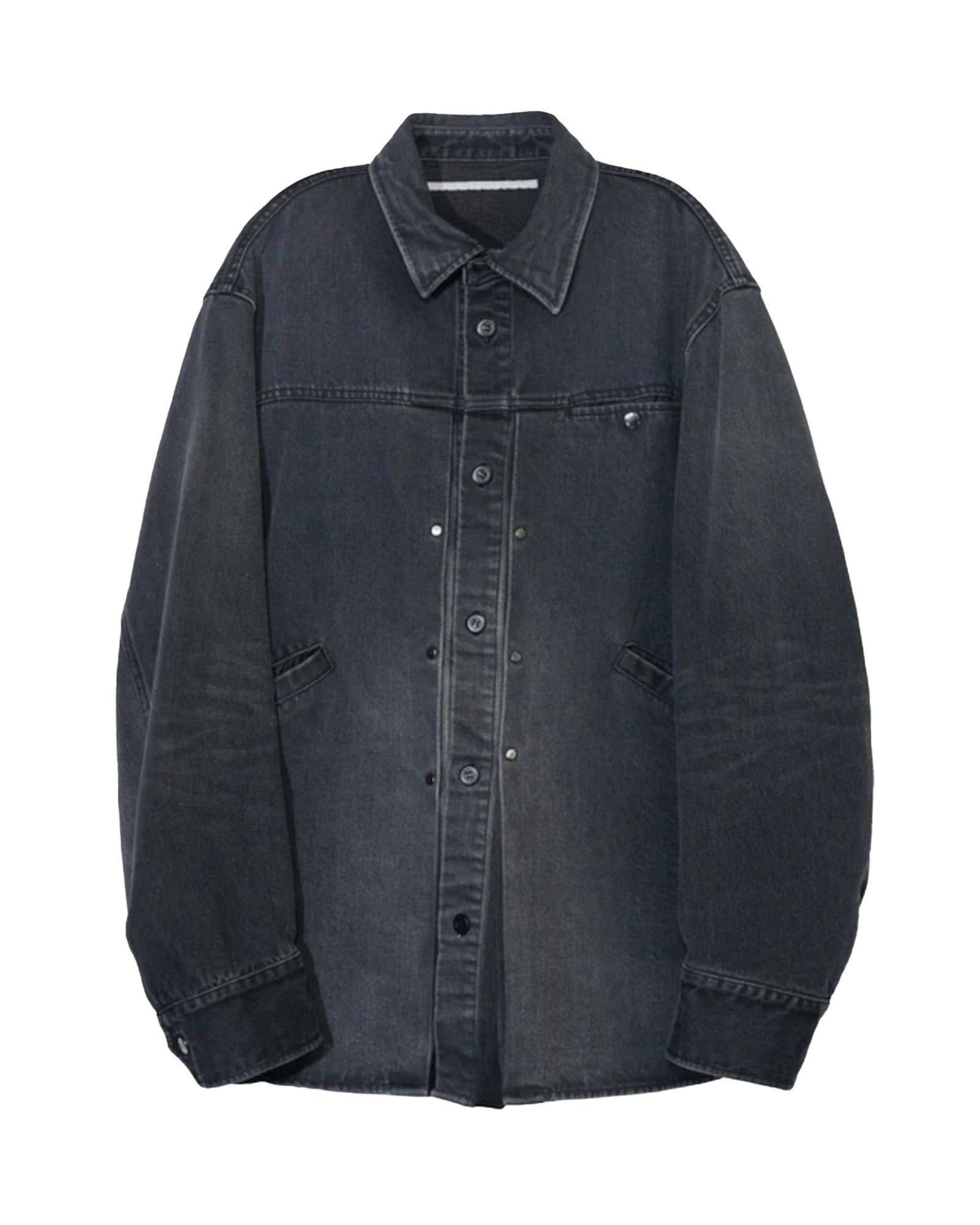 Yohji Yamamoto (ヨウジ ヤマモト) CHAIN STITCH BROAD OPEN COLLAR