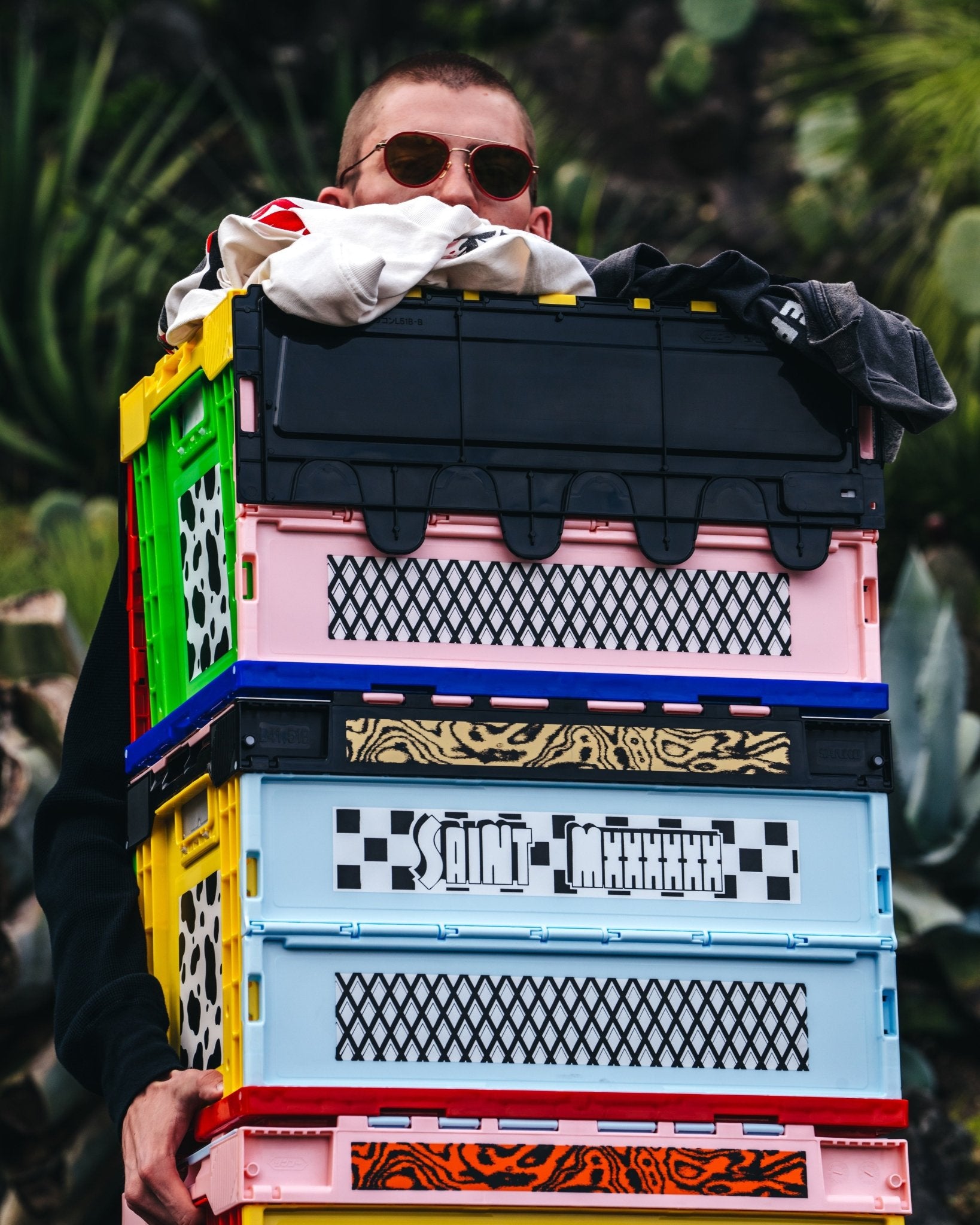 SAINT M×××××× (セントマイケル) BOX / BLUE | Detail Application