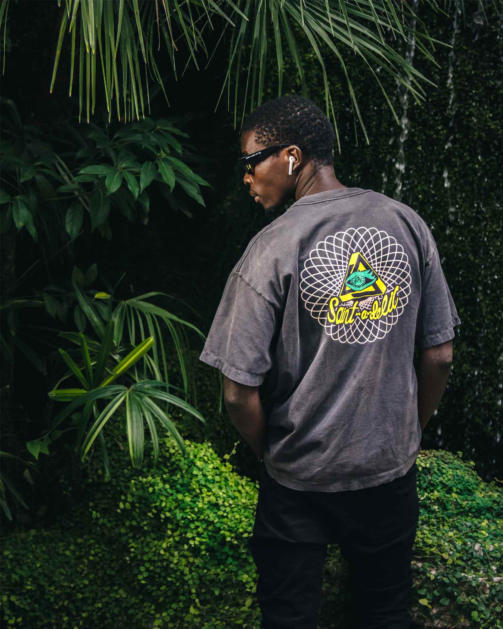 SAINT M×××××× (セントマイケル) SS25 SS TEE/SAINT MX6 / BLACK