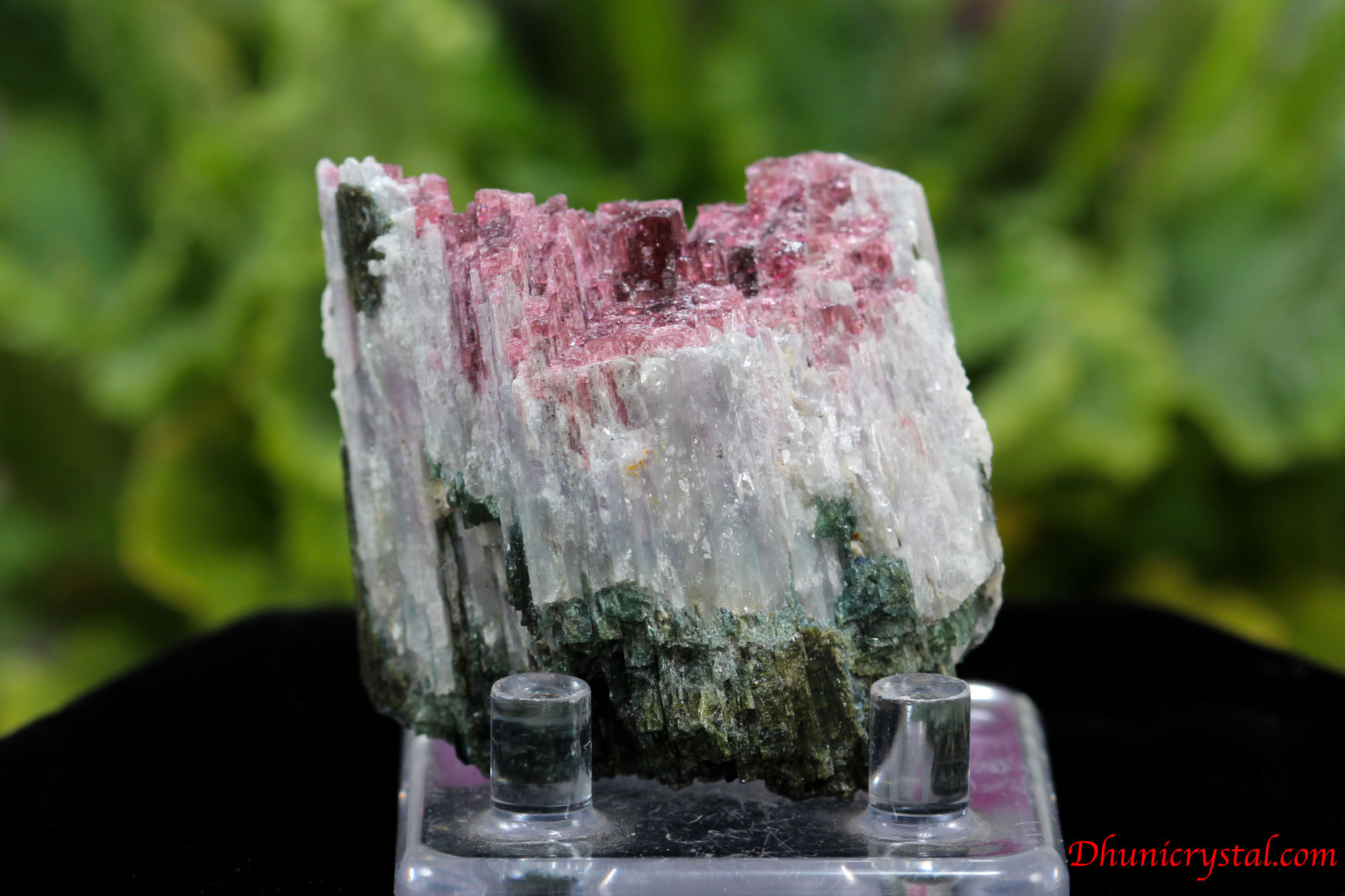 ピンク＆グリーントルマリン原石/ルベライトトルマリン(C376)