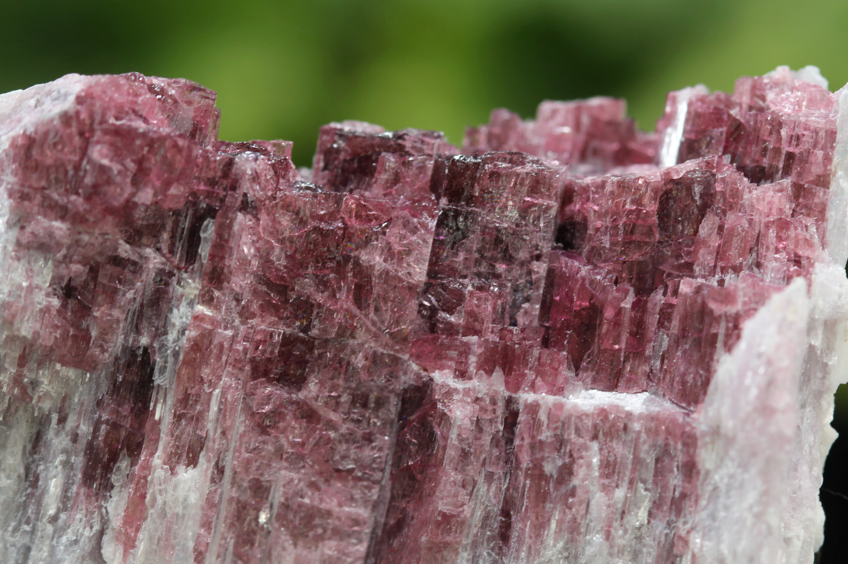 ピンク＆グリーントルマリン原石/ルベライトトルマリン(C376)