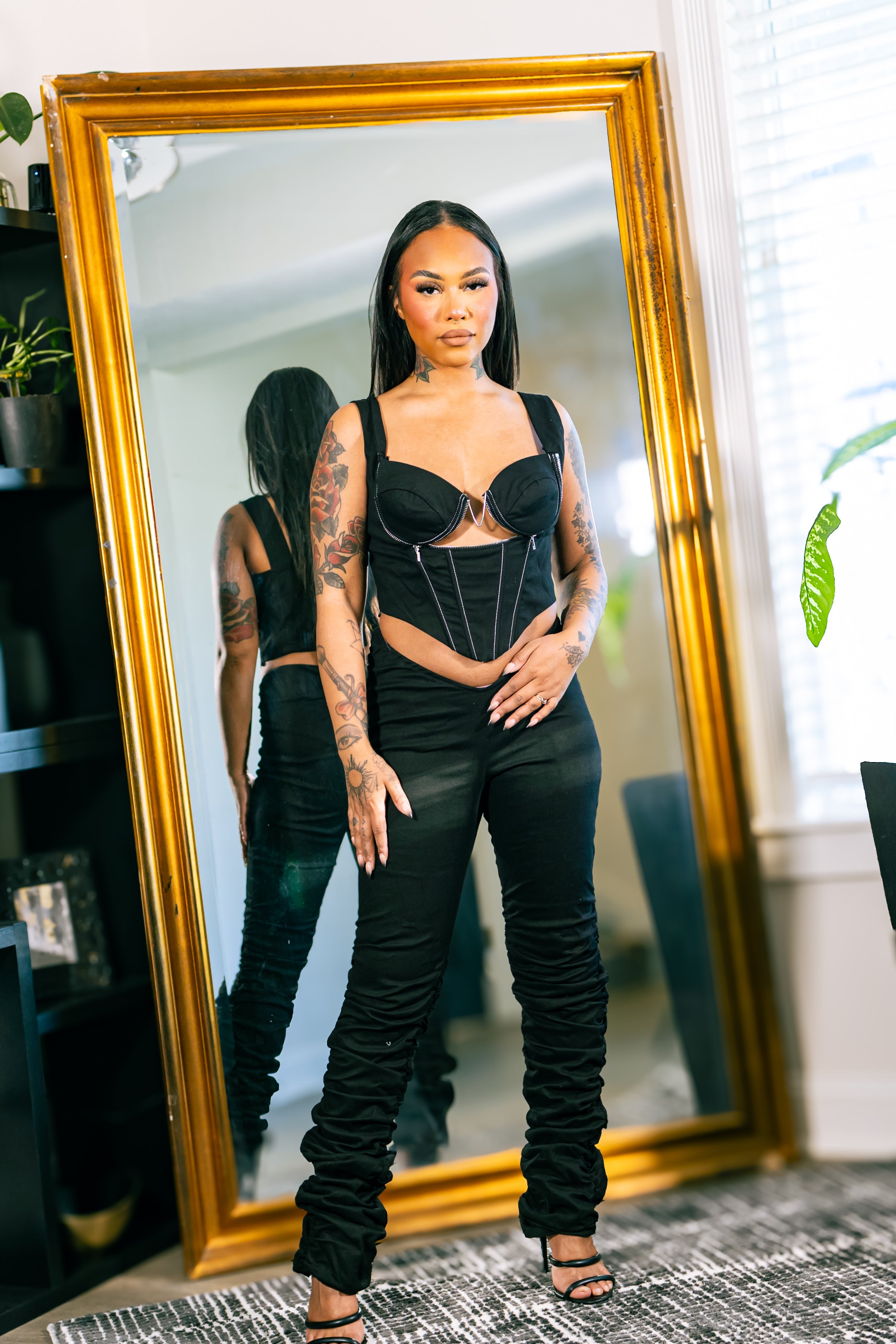 Midnight Snatched Corset Set – Dimen5ions