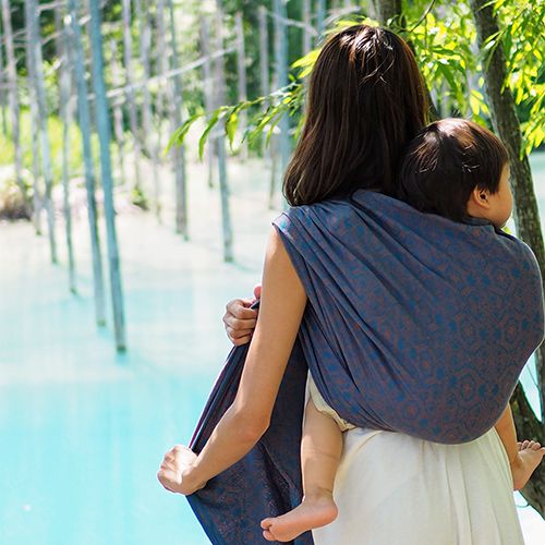 ベビーラップ パパママ、男女兼用の抱っこ紐兼おんぶ紐として