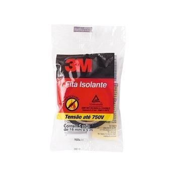 Fita Isolante 18mm x 5m Preta - Ref.HB004609994 - 3M | Distac