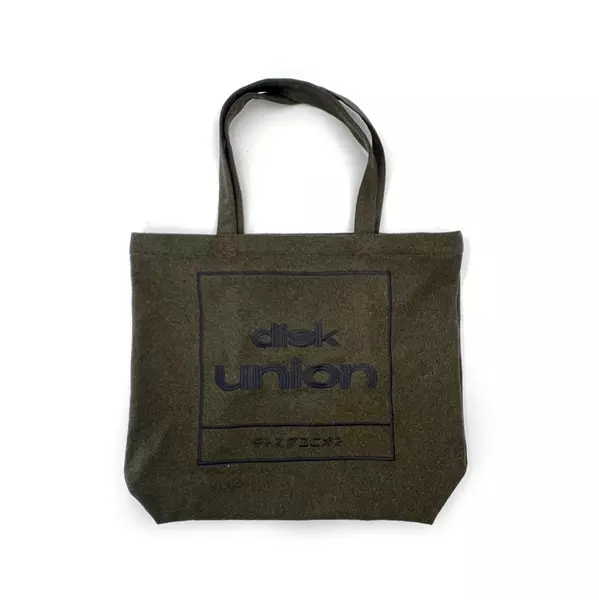 diskunion Wool Melton Tote bag L (Green)/DISKUNION/ディスク