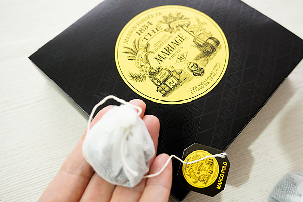 マリアージュフレールの紅茶「マルコポーロ」とサブレ「アールグレイ