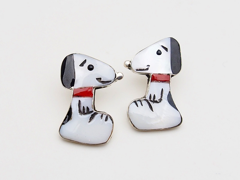 ピアスインレイのズニ スヌーピー ピアス商品のご案内｜インディアン