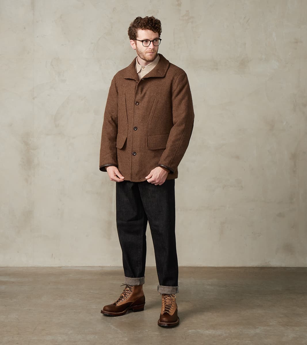 MotivMfg x DR French Hunting Jacket - Lovat® Nutmeg Sonsie Tweed