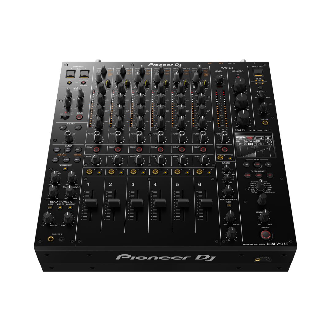 Pioneer DJ DJM-V10-LF 6-Channel Professional DJ Mixer - DJ Corner