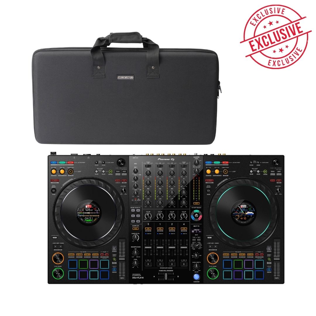 Pioneer DJ DDJ‑FLX10 with Magma Case – 4‑Deck DJ Controller UAE