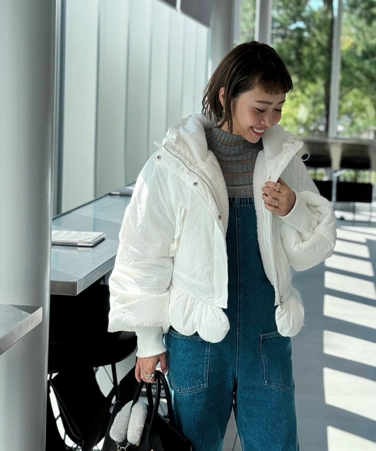 2wayスカラップベンチコート[C]