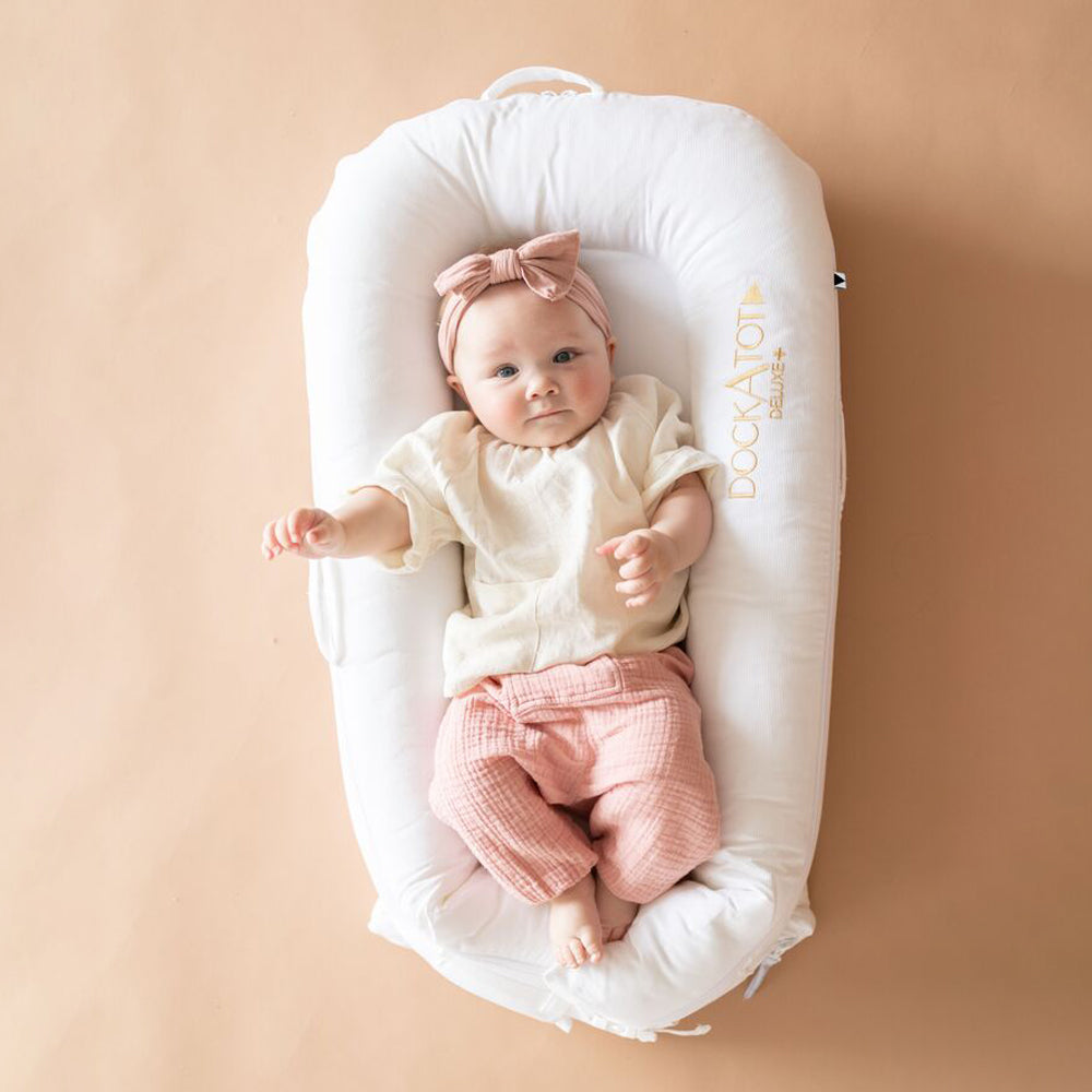 DockATot Deluxe+ プリスティンホワイト｜新生児用ベビーベッド｜安心