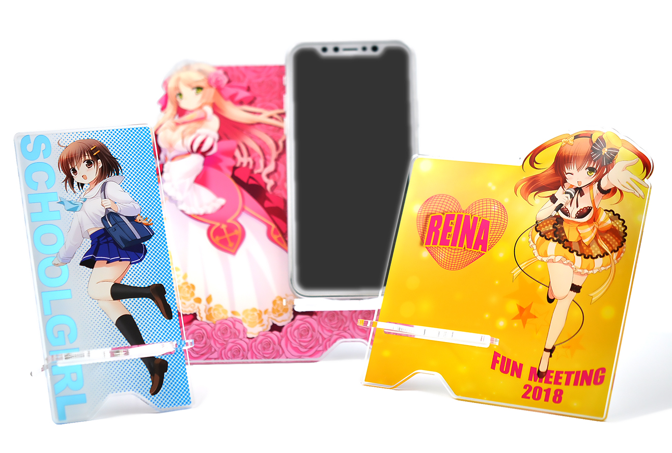 アクリルスマホスタンドの同人グッズを作成 | 同人グッズ.jp