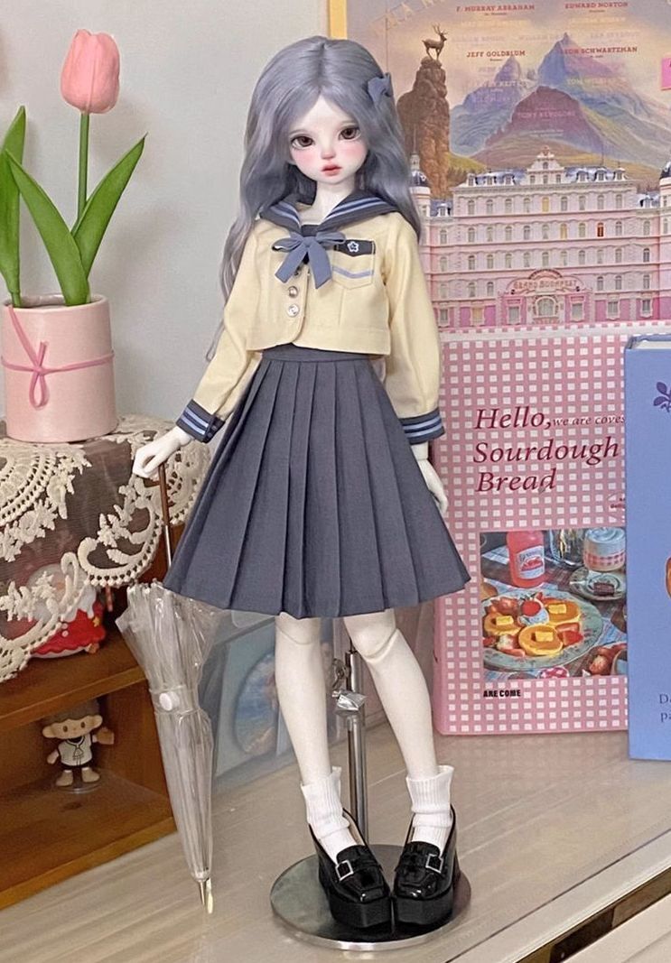 椿岐セーラーA ロングスカート (40cm,MDD,MSD対応)（MiniDD）｜DOLK