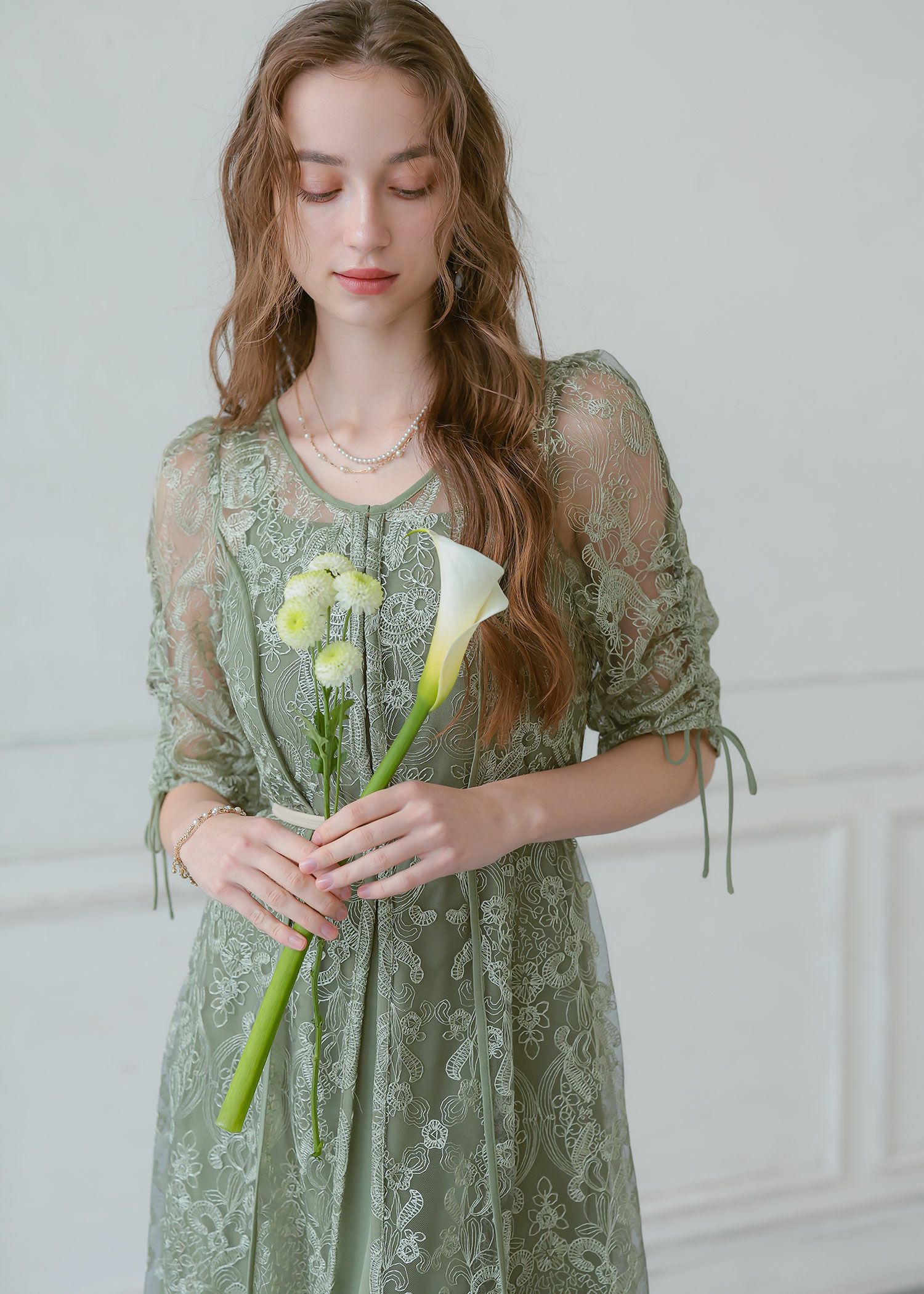 エンブロイダリーレイヤードドレス|Dorry Doll