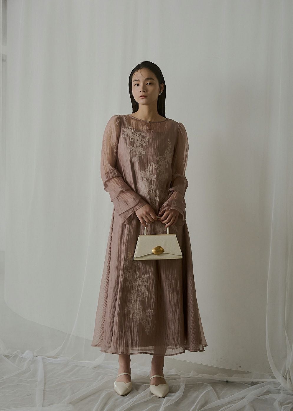 Sheer A-line onepiece｜LE'RURE