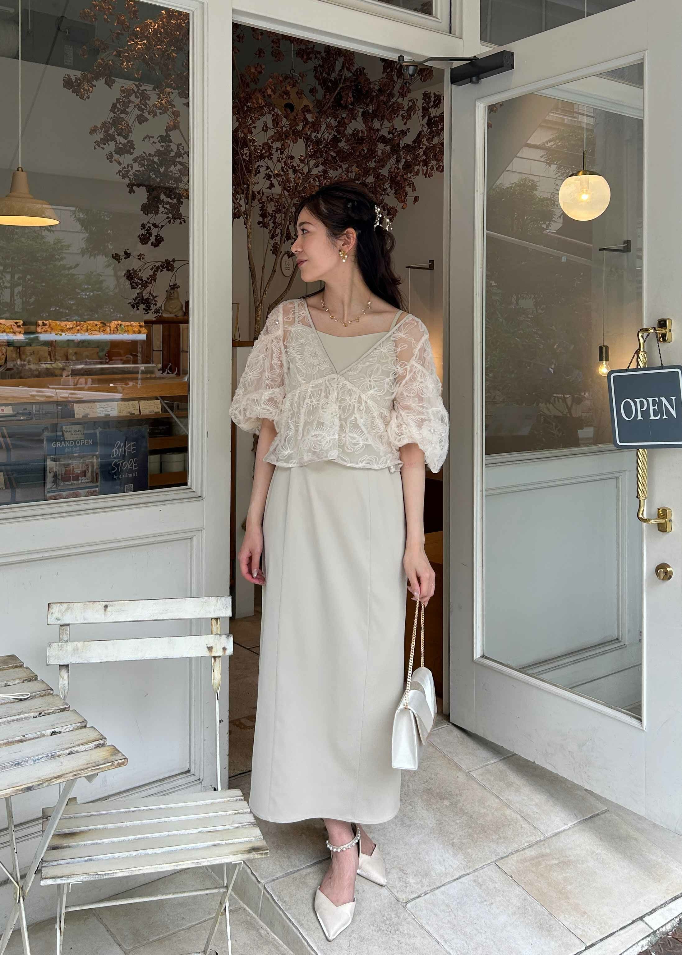 フラッフィーフラワーセットドレス｜DorryDoll