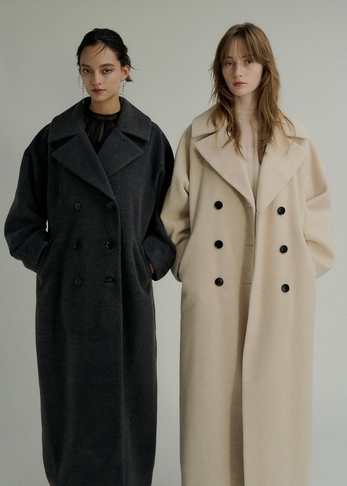 Wool blend long coatのドレス|Dorry Doll / LE'RURE