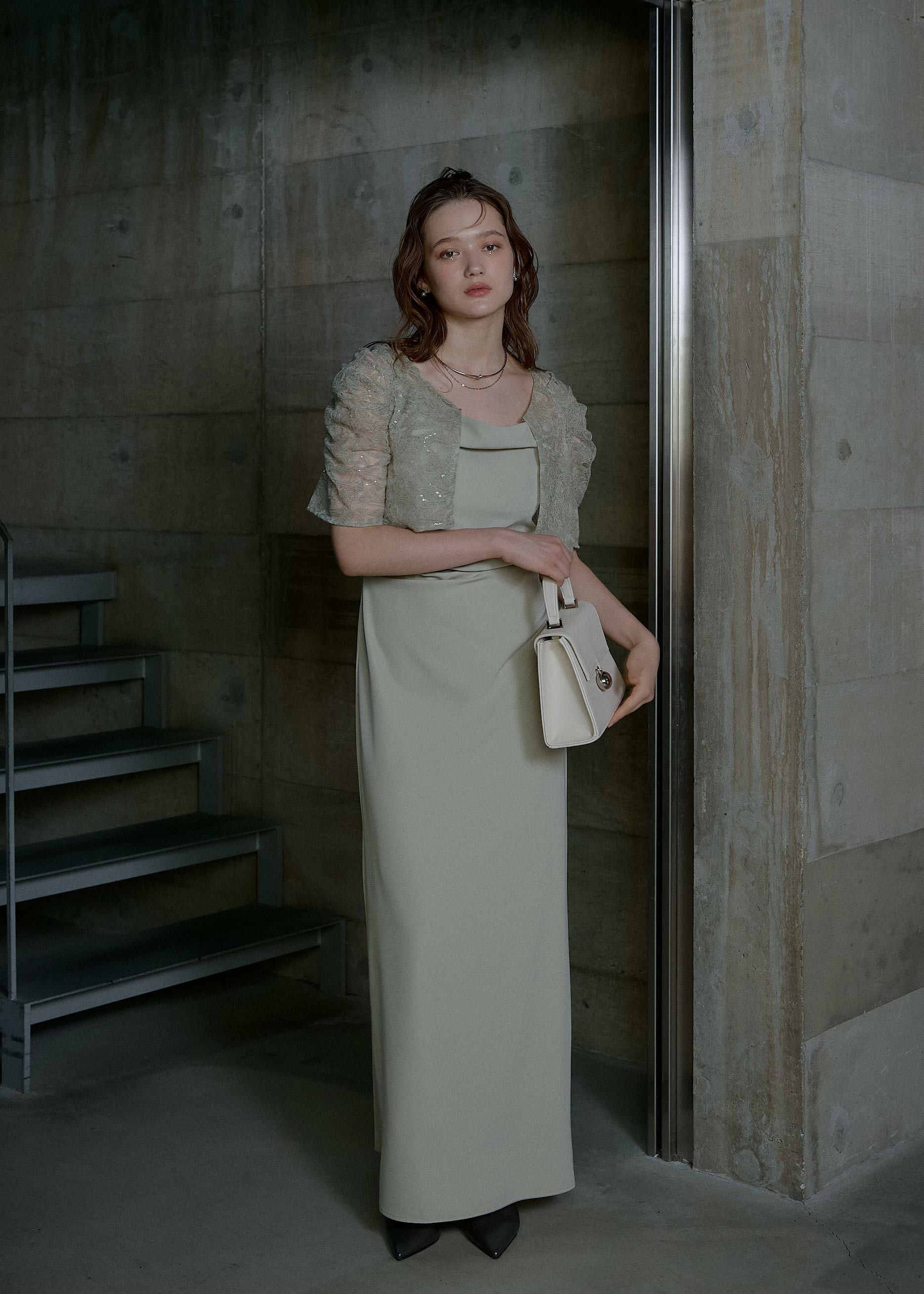 スーツ・フォーマル・ドレス LE'RURE Pearl motif embroidery dress M